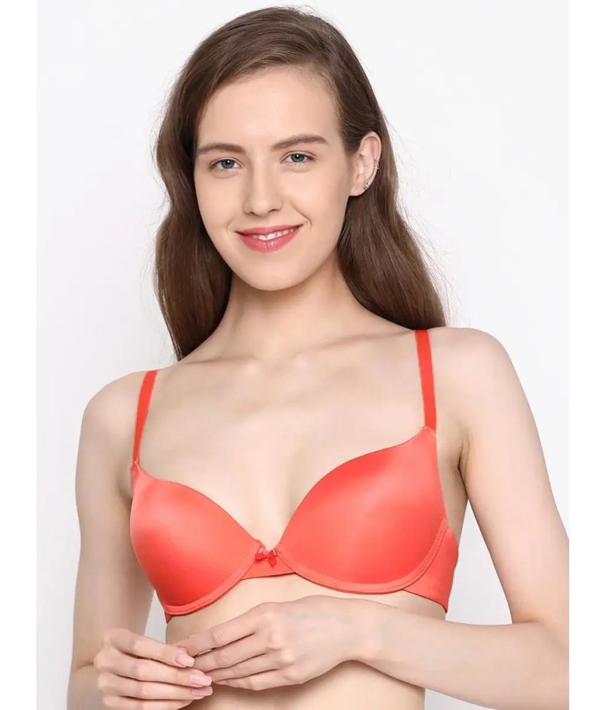     			Susie Orange Nylon Lightly Padded Women's Push Up Bra ( Pack of 1 )