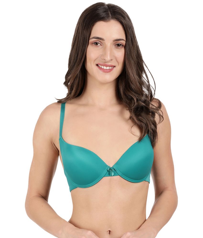     			Susie Sea Green Nylon Lightly Padded Women's Push Up Bra ( Pack of 1 )