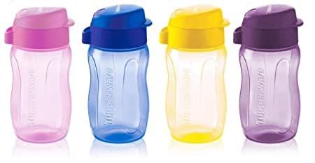     			Tupperware India Pvt Ltd Multicolour Plastic Water Bottle 1250 mL ( Set of 4 )