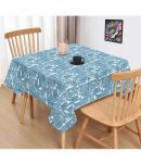 Oasis Hometex Printed Cotton 2 Seater Square Table Cover ( 102 x 102 ) cm Pack of 1 Blue