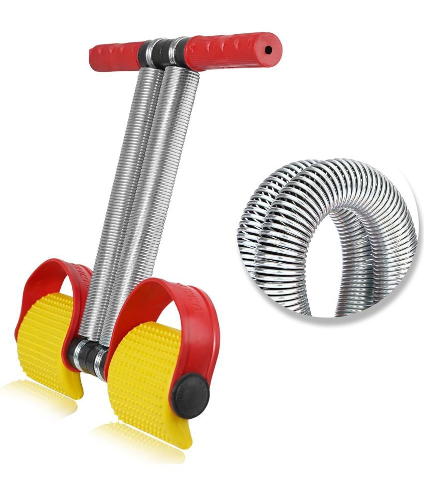     			Manogyam High quality tummy trimmer with heavy duty Double springs Ab Exerciser  (Red, Yellow)