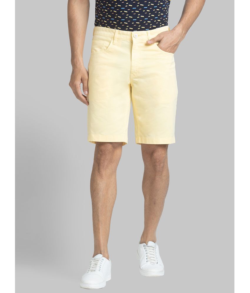     			Parx Yellow Cotton Blend Men's Chino Shorts ( Pack of 1 )