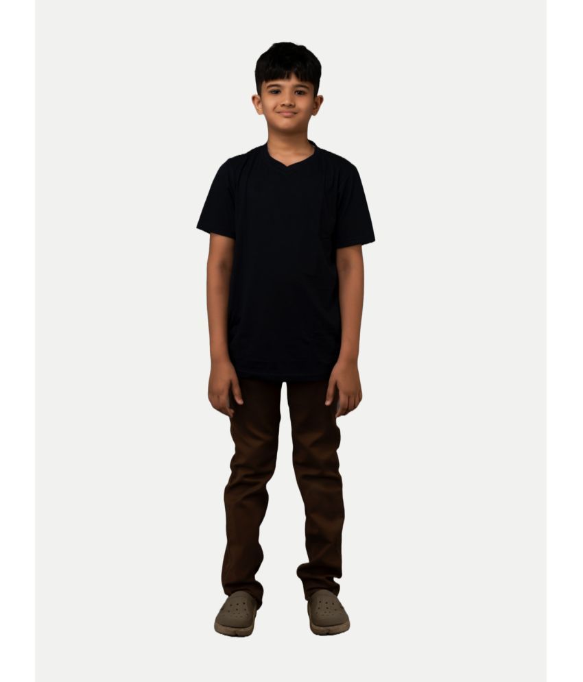     			Radprix Dark Blue Cotton Blend Boy's T-Shirt ( Pack of 1 )