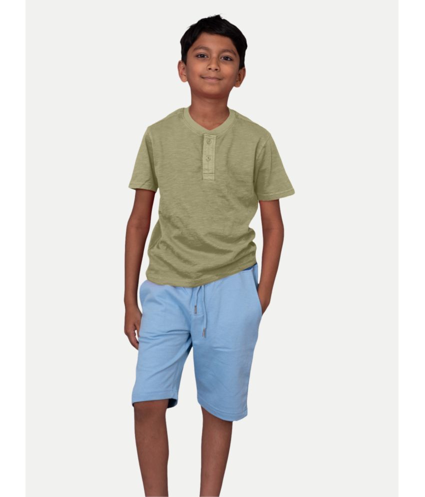     			Radprix Dark Green Cotton Boy's T-Shirt ( Pack of 1 )