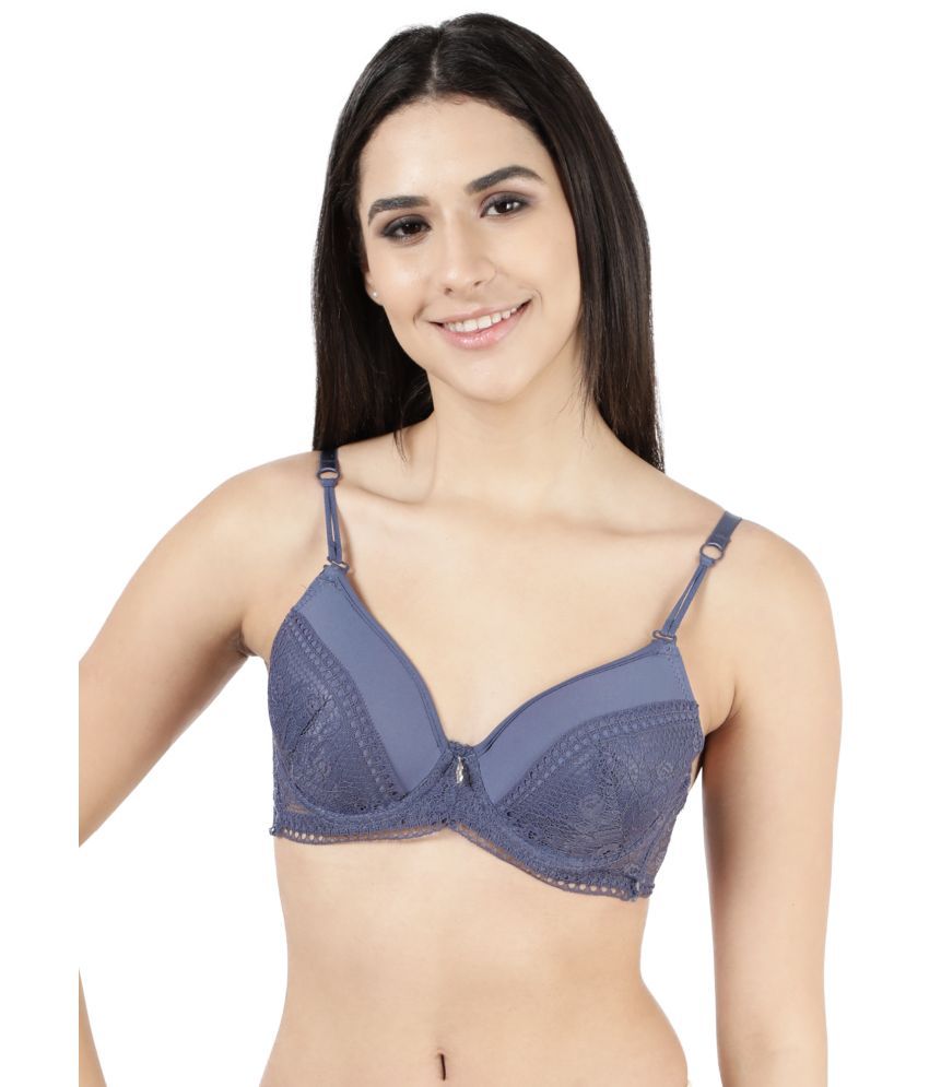     			Susie Pack of 1 Nylon Lightly Padded Women's Everyday Bra ( Navy Blue )