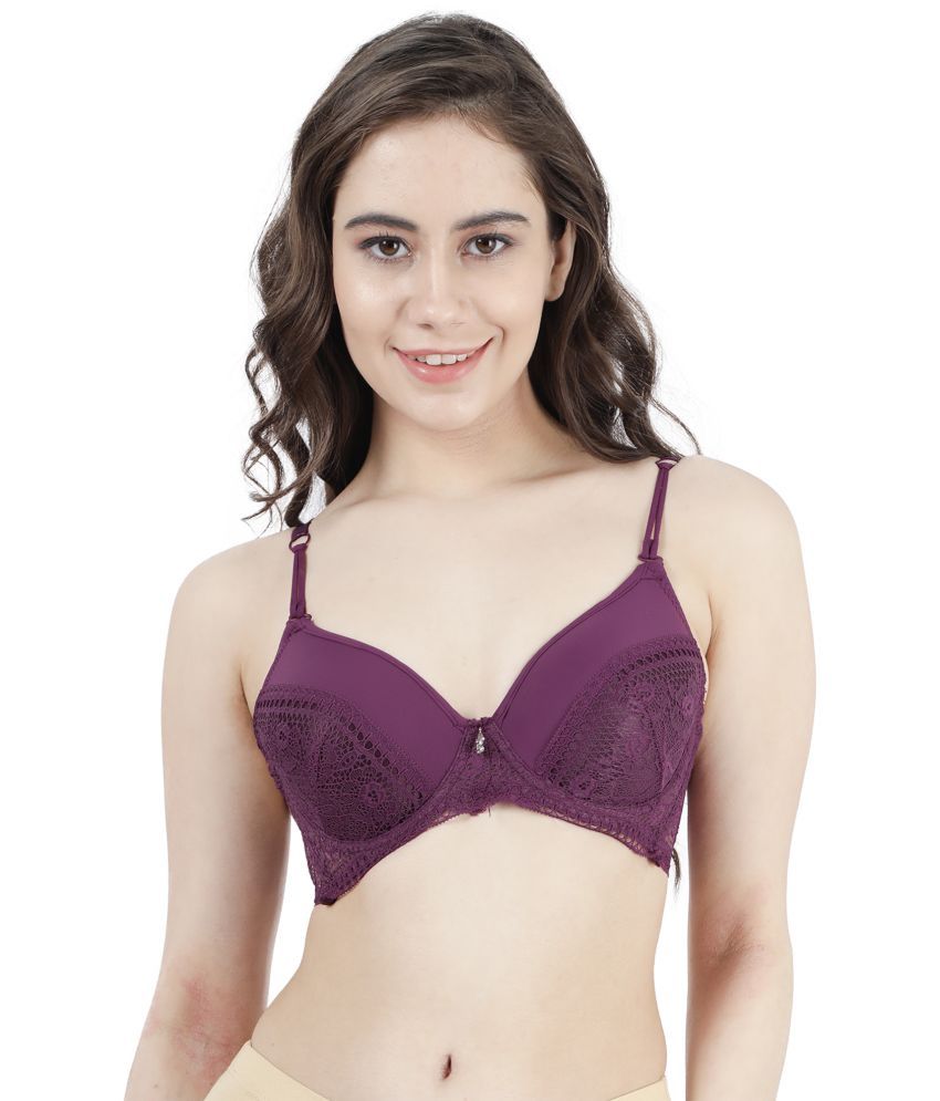     			Susie Purple Cotton Blend Lightly Padded Women's T-Shirt Bra ( Pack of 1 )