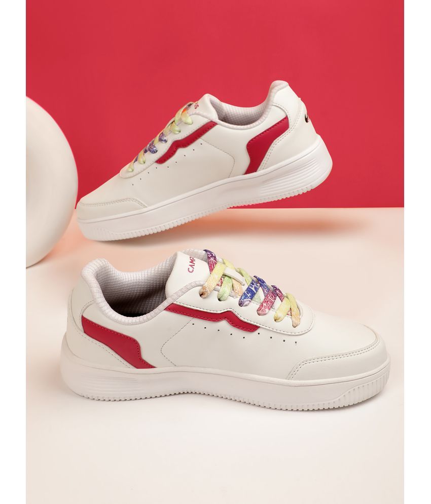     			Campus White Women's Sneakers