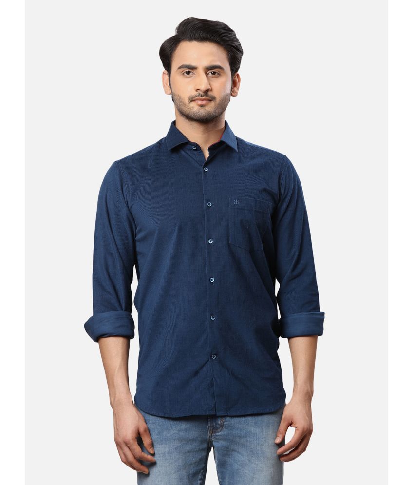     			Raymond Cotton Blend Regular Fit Solids Full Sleeves Men's Casual Shirt - Blue ( Pack of 1 )