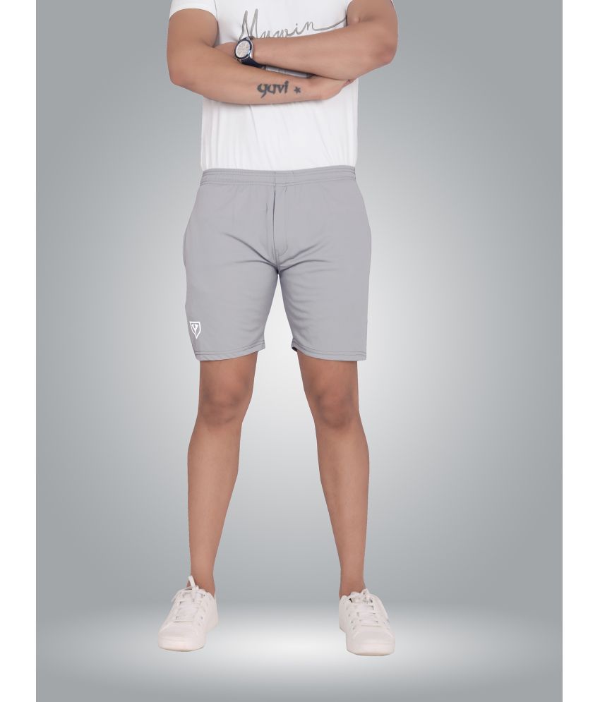     			Septem Grey Polyester Men's Shorts ( Pack of 1 )