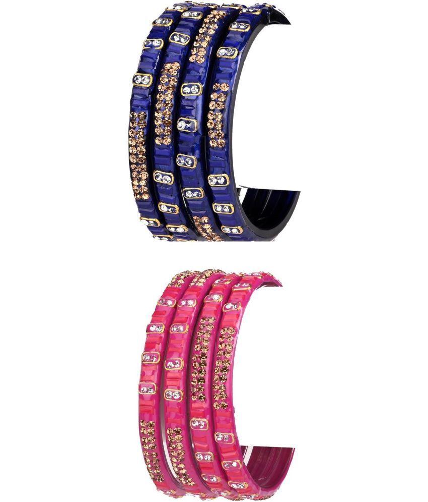     			Somil Multicolor Bangle Set ( Pack of 8 )