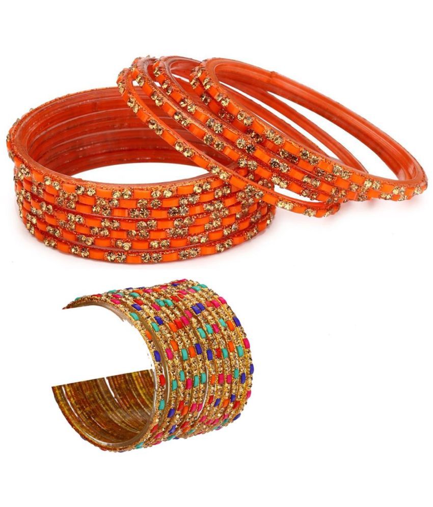     			Somil Multicolor Bangle Set ( Pack of 24 )