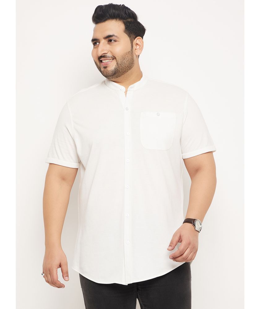     			Club York Cotton Blend Regular Fit Solids Half Sleeves Men's Casual Shirt - Off White ( Pack of 1 )