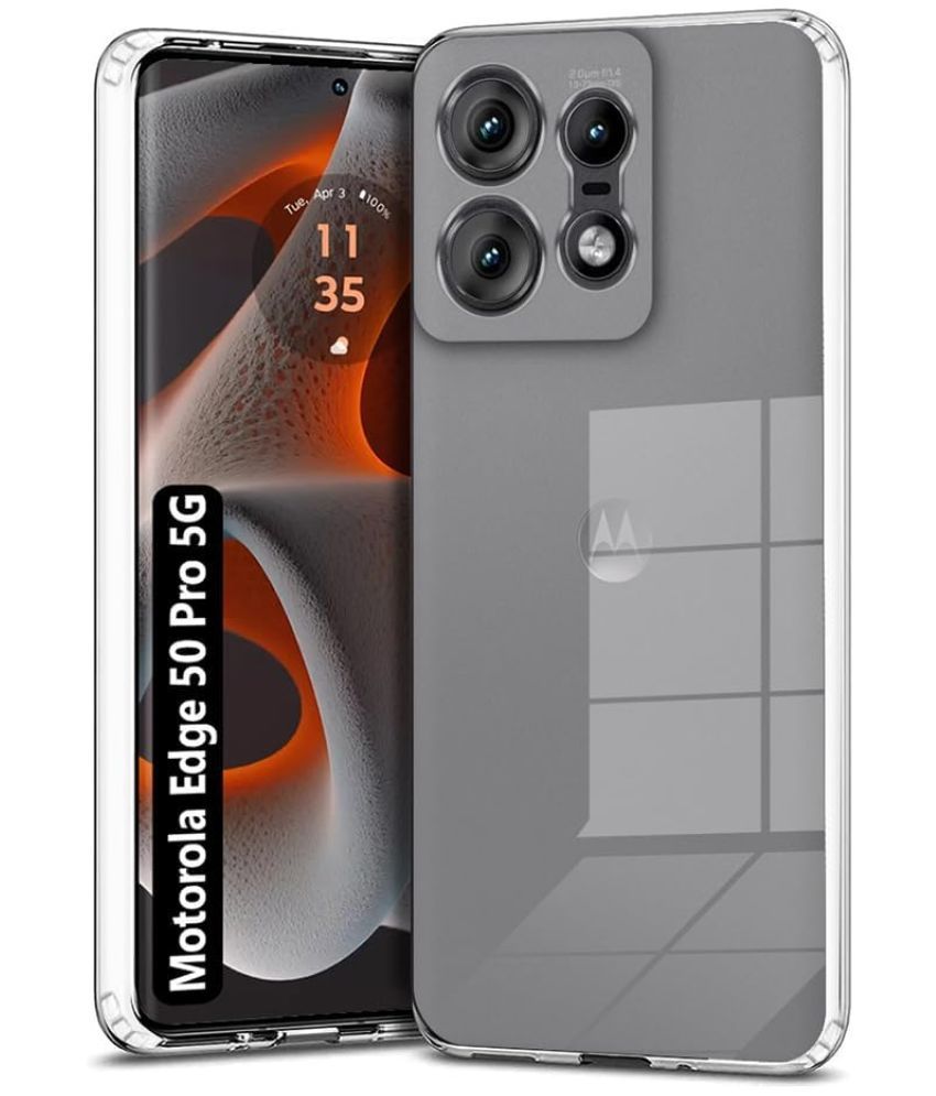     			Doyen Creations Plain Cases Compatible For Silicon MOTO EDGE 50 PRO ( Pack of 1 )