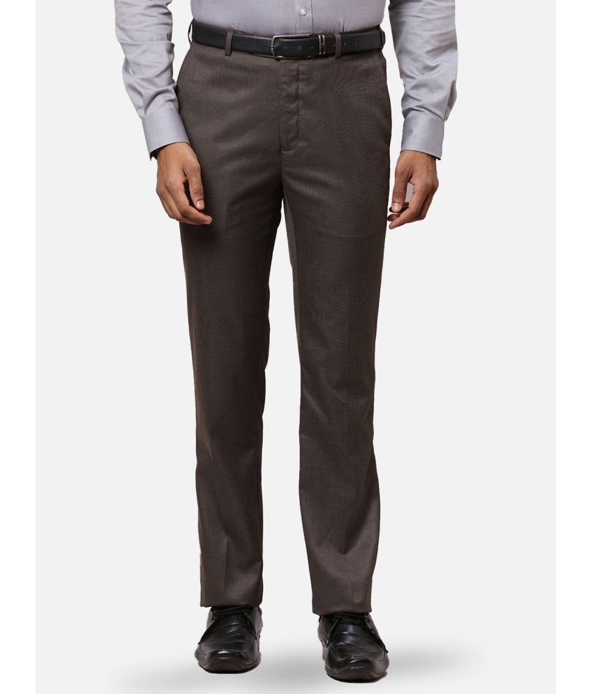     			Raymond Skinny Flat Men's Formal Trouser - Brown ( Pack of 1 )