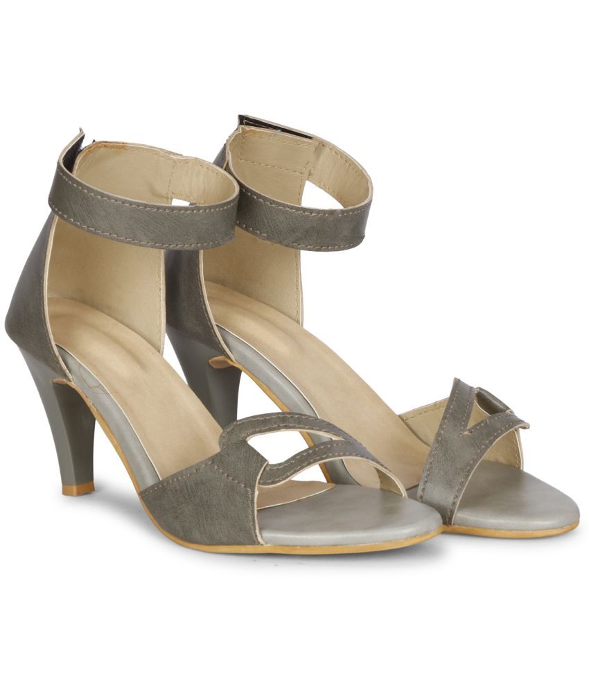     			Saheb Gray Women's Sandal Heels