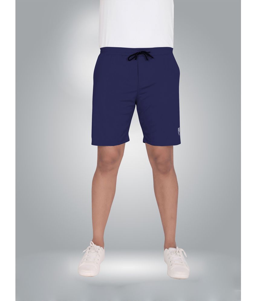     			Septem Navy Blue Polyester Men's Shorts ( Pack of 1 )