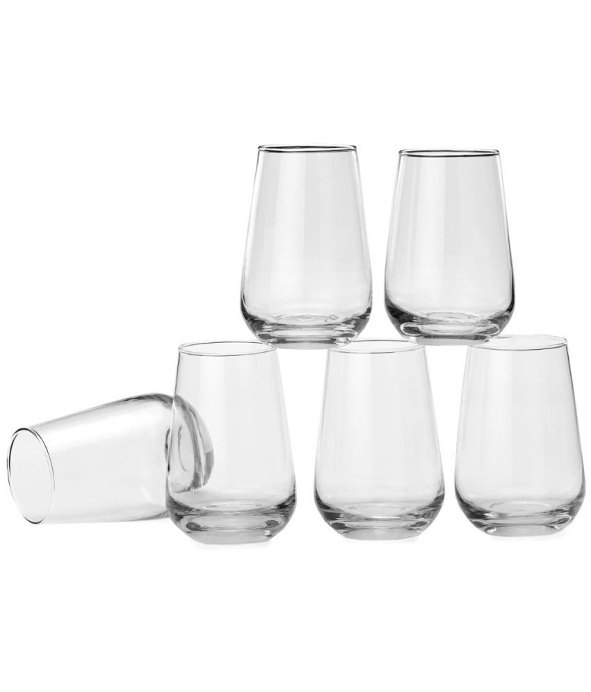     			Somil Drinking Glass Glass Glasses Set 400 ml ( Pack of 6 )