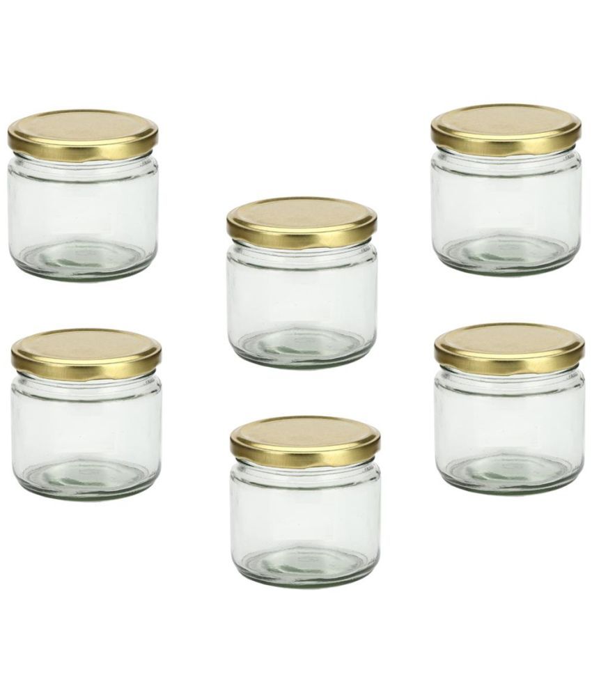     			Somil Glass Container Jar Glass Transparent Utility Container ( Set of 6 )