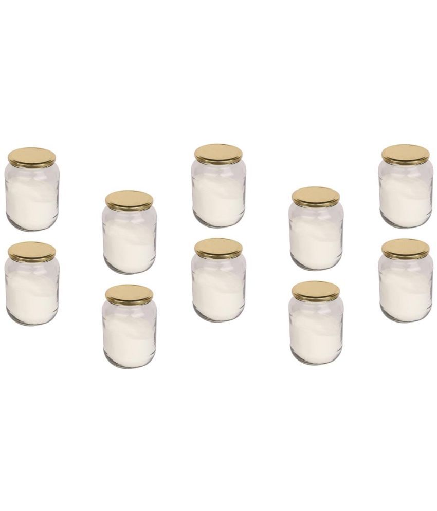     			Somil Glass Container Jar Glass Transparent Utility Container ( Set of 10 )