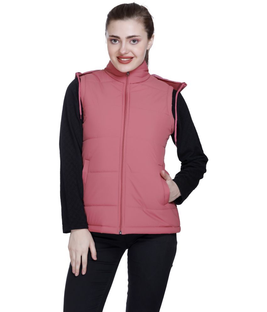     			TRENDY DUDE - Nylon Peach Hooded Jackets