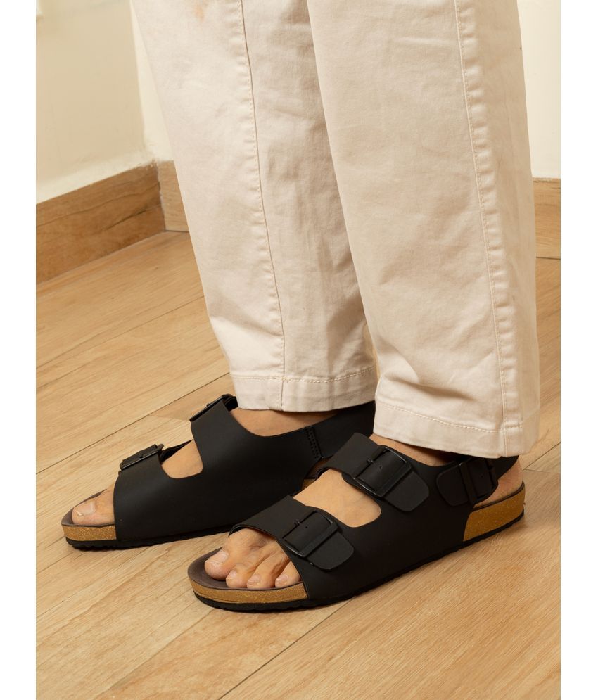     			Big Fox - Black Men's Sandals