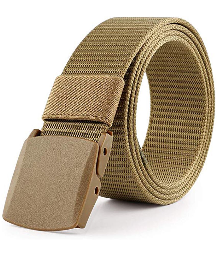     			Edifier - Beige Canvas Men's Casual Belt ( Pack of 1 )