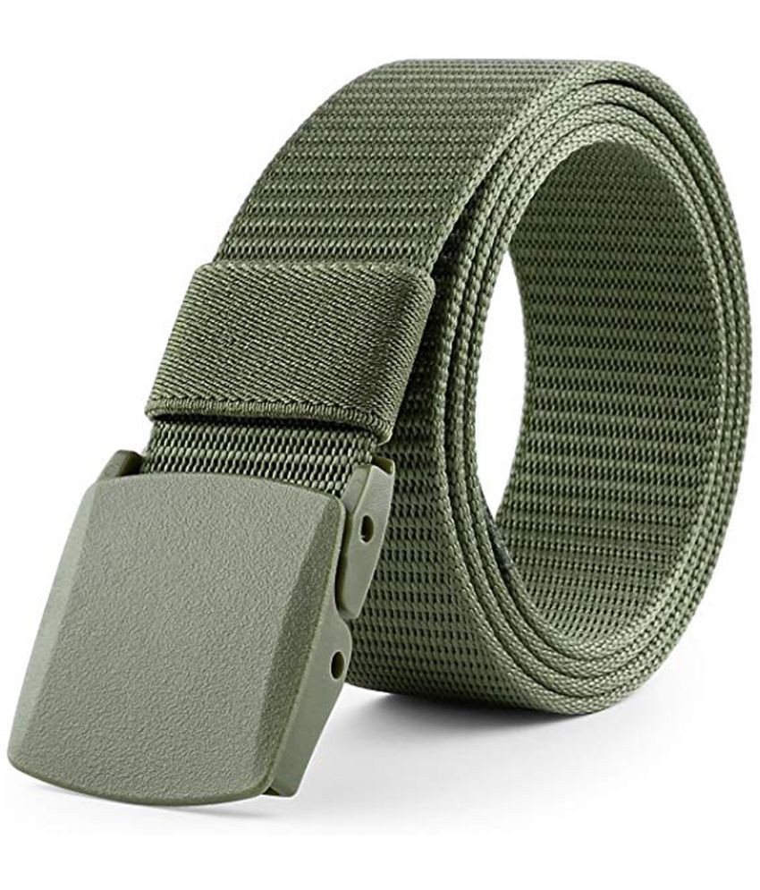     			Edifier - Green Canvas Men's Casual Belt ( Pack of 1 )