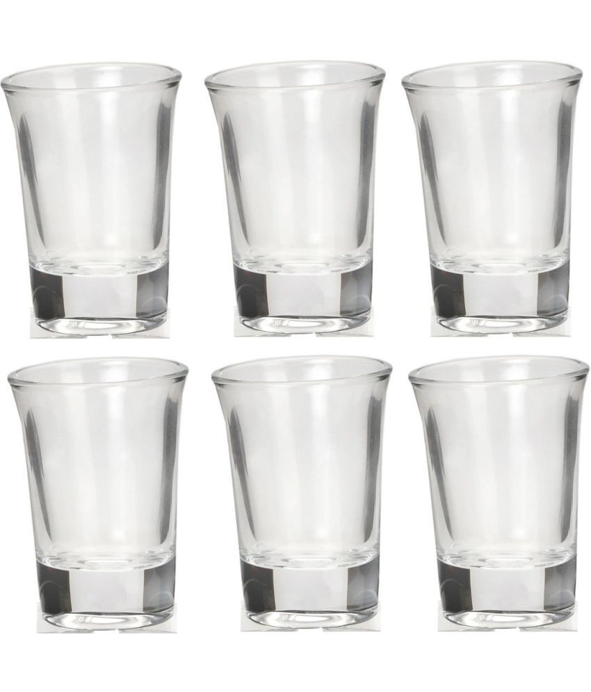     			Somil Drinking Glass Glass Glasses Set 30 ml ( Pack of 6 )