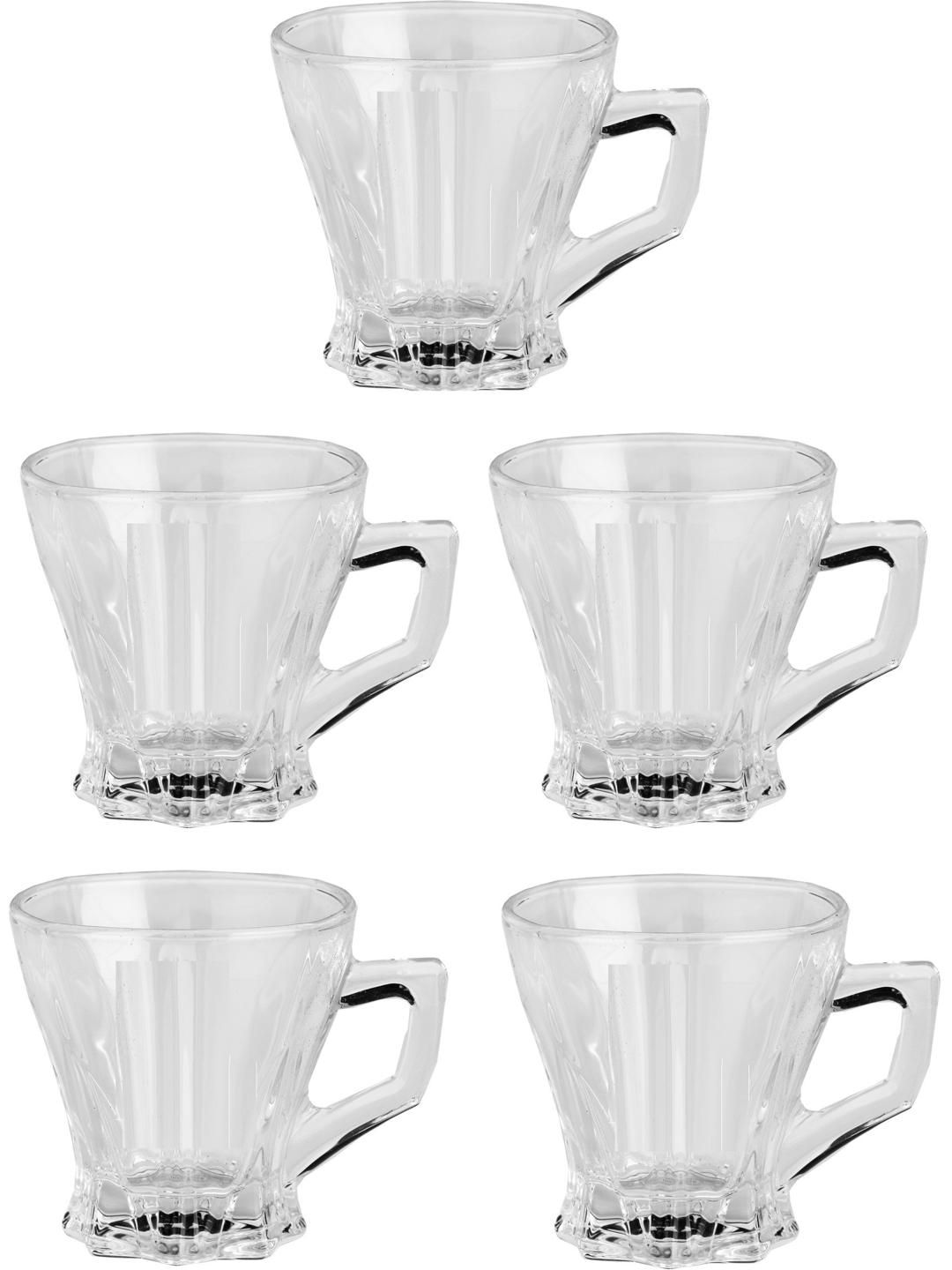     			Somil Glass Coffee & Tea Cup Solid Glass Tea Set 120 ml ( Pack of 5 )