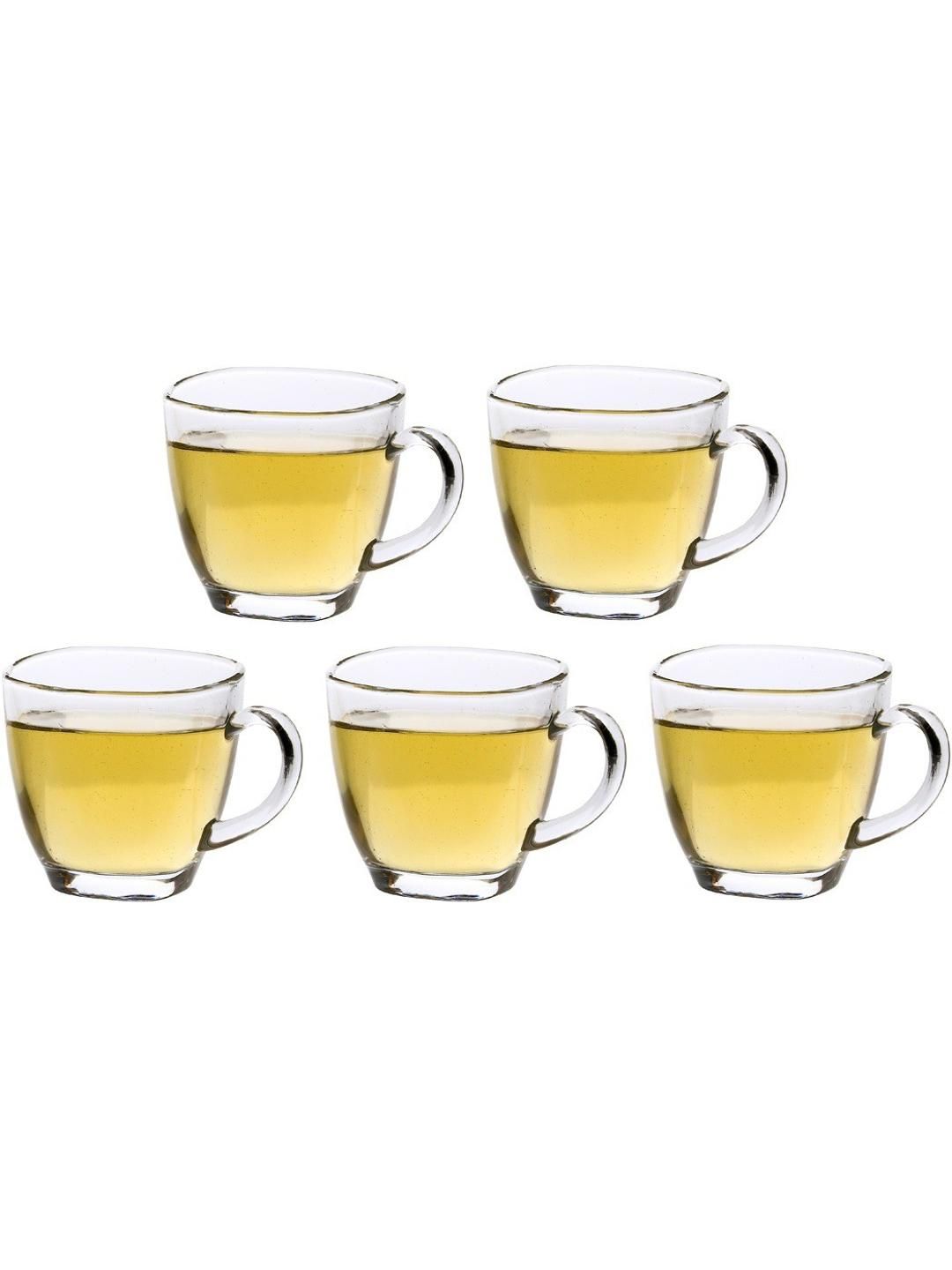     			Somil Glass Coffee & Tea Cup Solid Glass Tea Set 100 ml ( Pack of 5 )