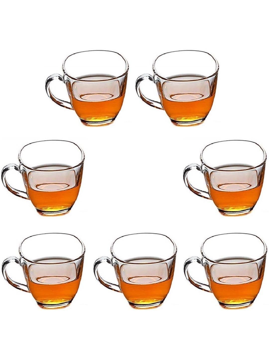     			Somil Glass Coffee & Tea Cup Solid Glass Tea Set 100 ml ( Pack of 7 )