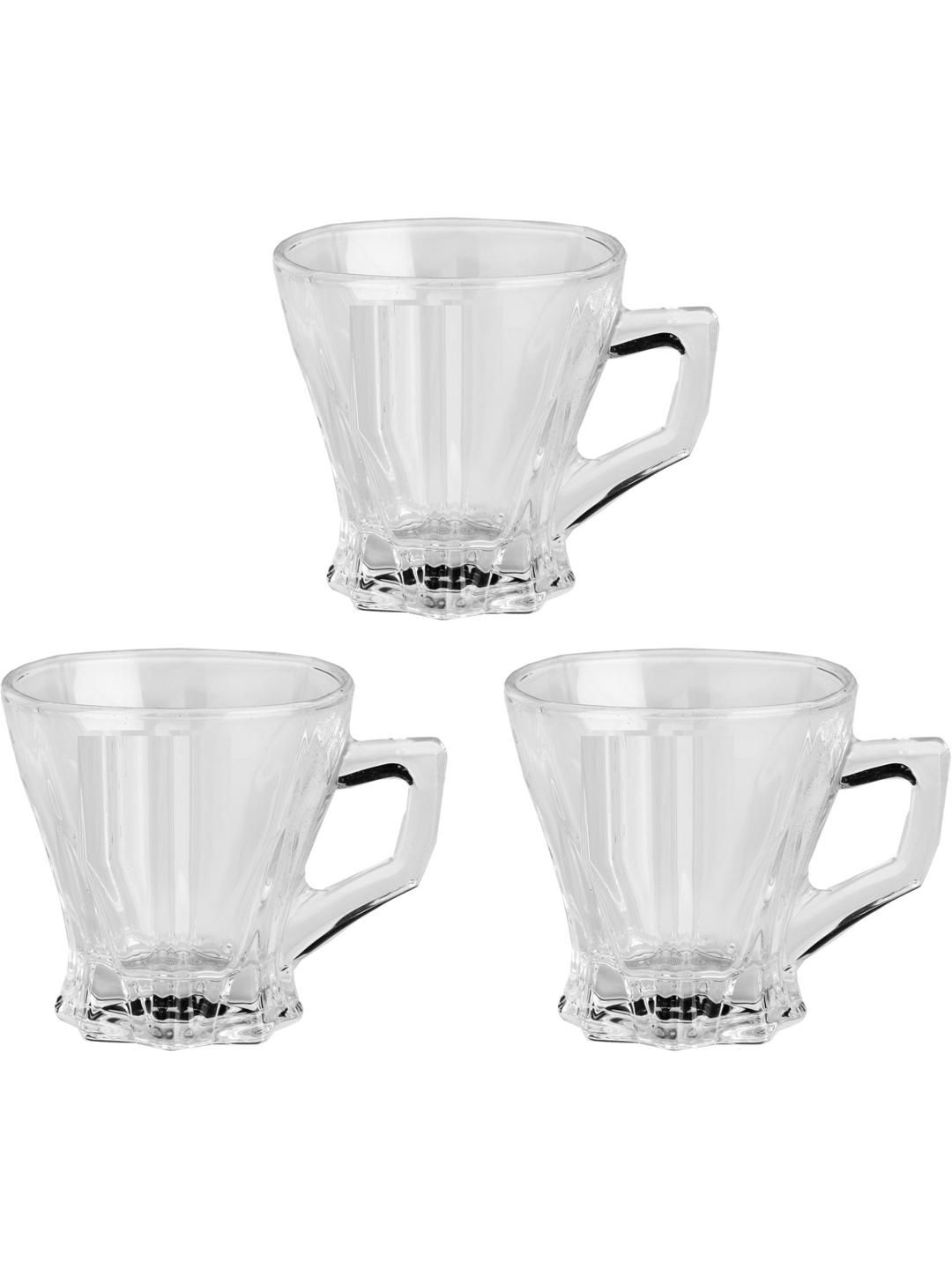     			Somil Glass Coffee & Tea Cup Solid Glass Tea Set 120 ml ( Pack of 3 )