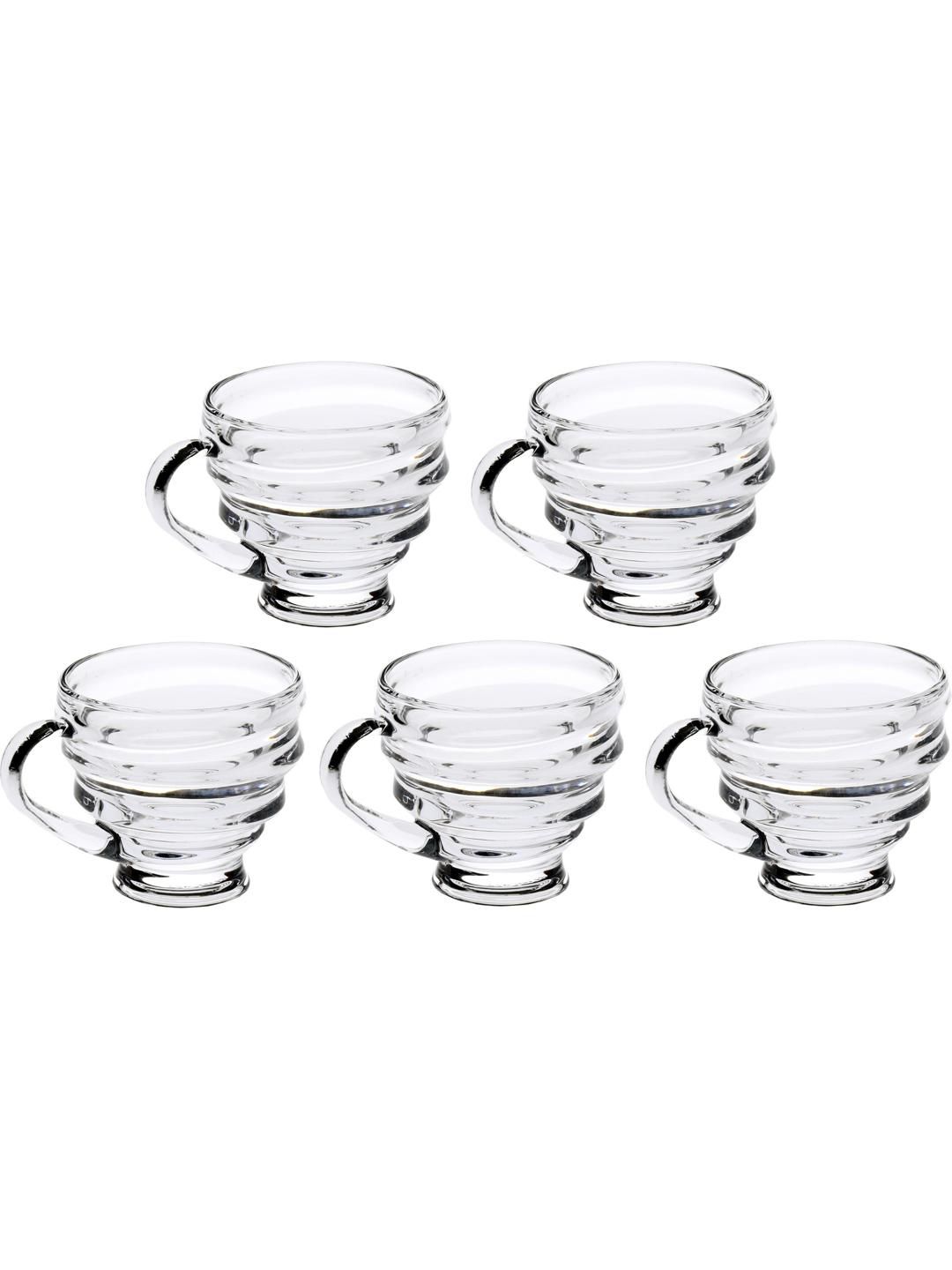     			Somil Glass Coffee & Tea Cup Solid Glass Tea Set 150 ml ( Pack of 5 )