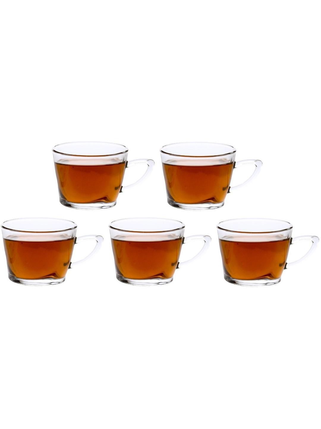     			Somil Glass Coffee & Tea Cup Solid Glass Tea Set 170 ml ( Pack of 5 )