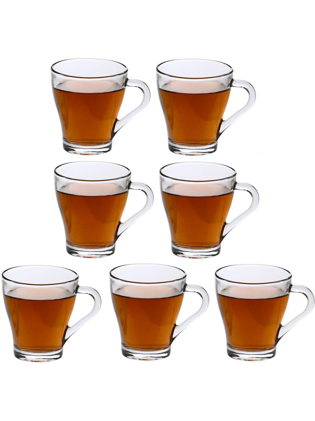     			Somil Glass Coffee & Tea Cup Solid Glass Tea Set 240 ml ( Pack of 7 )
