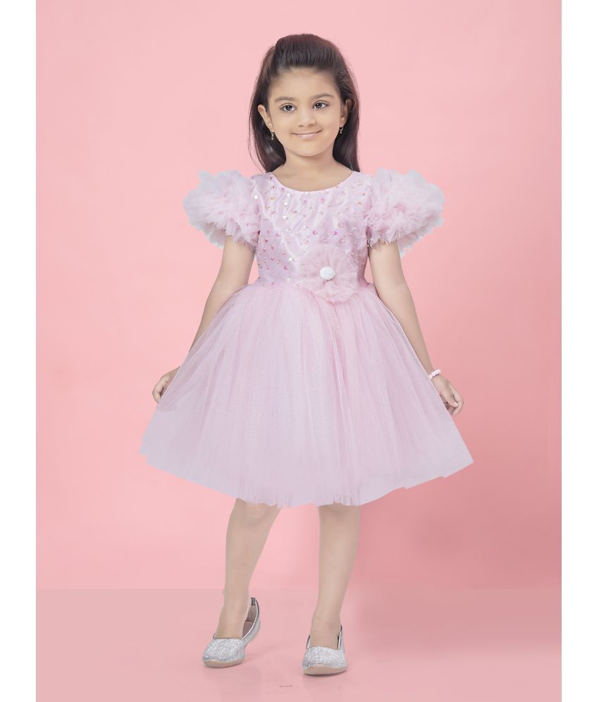     			Aarika Net Frock For Girls ( Pack of 1 , Pink )