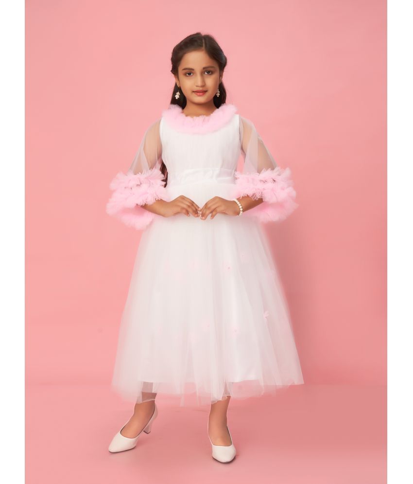     			Aarika Net Gown For Girls ( Pack of 1 , Pink )