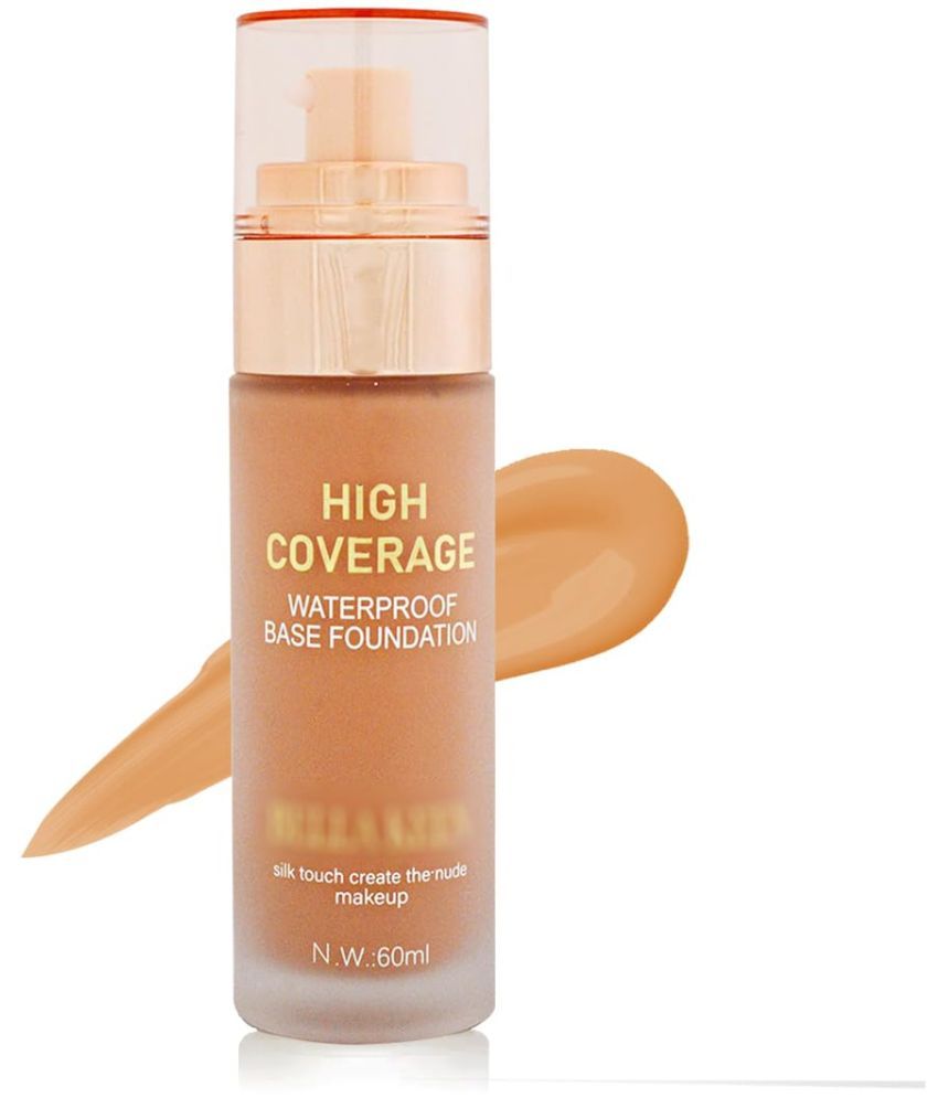     			Adbeni High Coverage Foundation 60ml, Flawless Coverage, Instant Glow-Up, Matte Finish, WaterProof