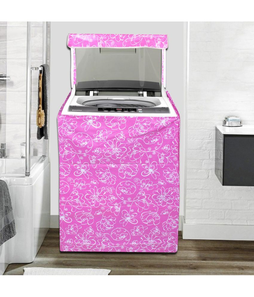     			CASA FURNISHING Top Load Washing Machine Cover Compatiable For 7 kg - Pink