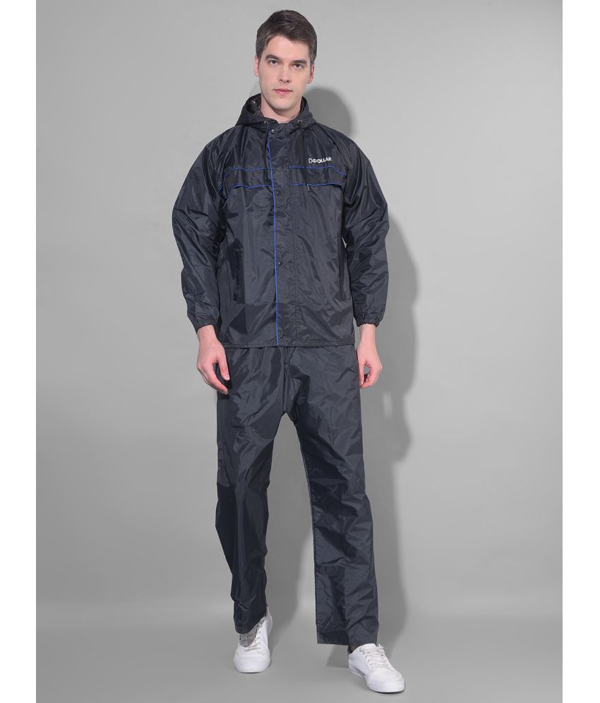     			Dollar Black Polyester Men's Rain Suit ( Pack of 1 )