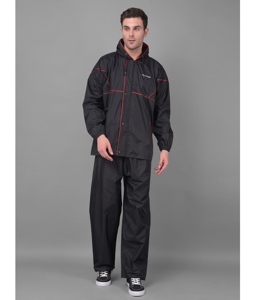     			Dollar Black Polyester Men's Rain Suit ( Pack of 1 )