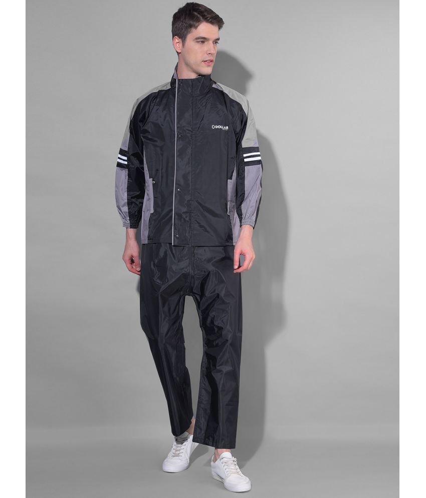     			Dollar Black Polyester Men's Rain Suit ( Pack of 1 )