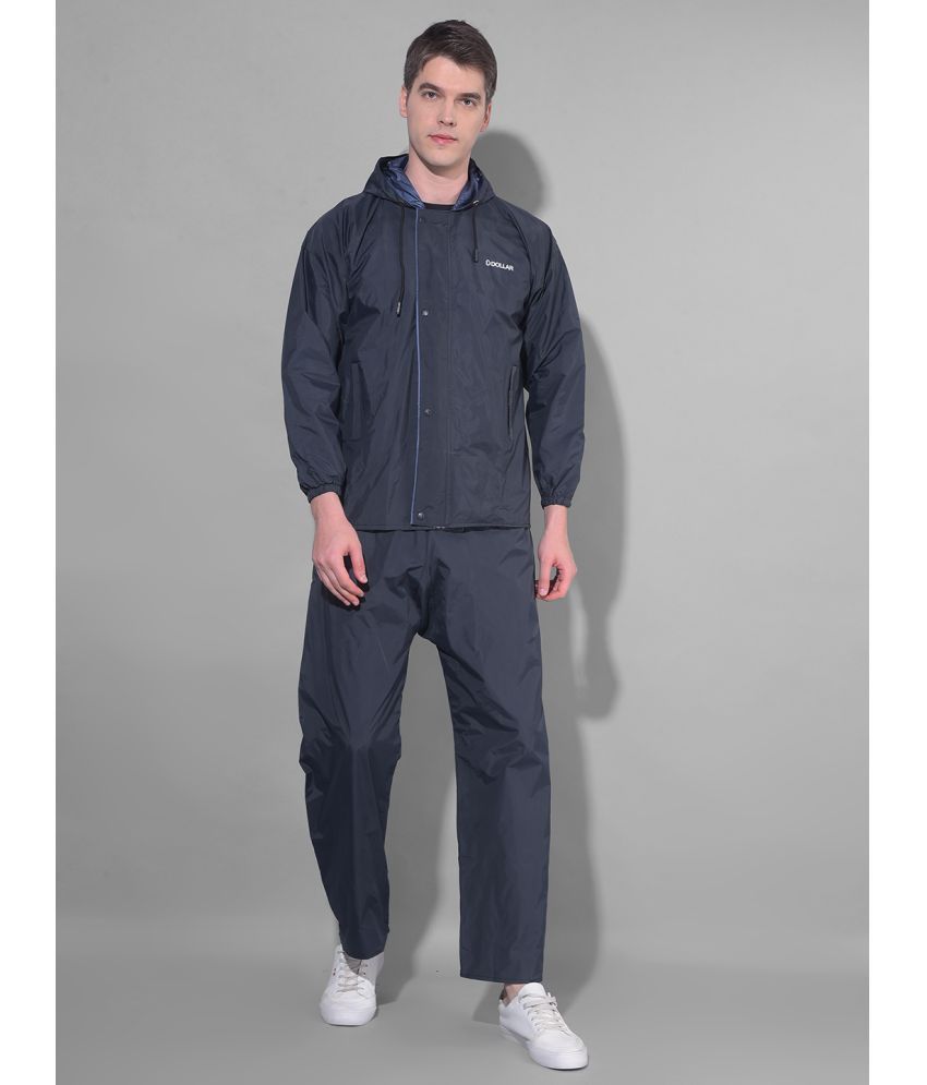     			Dollar Blue Nylon Men's Rain Suit ( Pack of 1 )