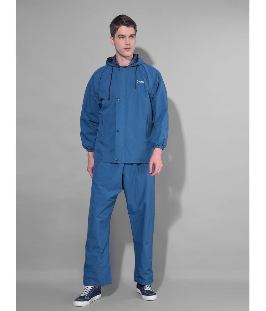     			Dollar Blue Polyester Men's Rain Suit ( Pack of 1 )