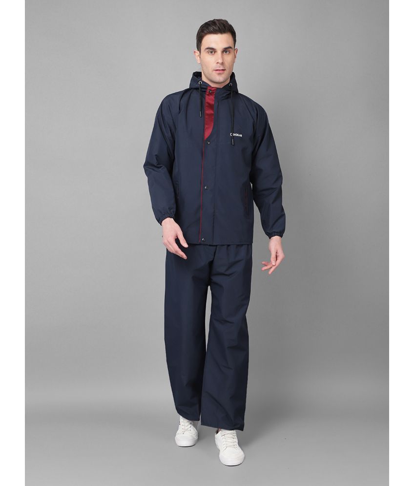     			Dollar Blue Polyester Men's Rain Suit ( Pack of 1 )