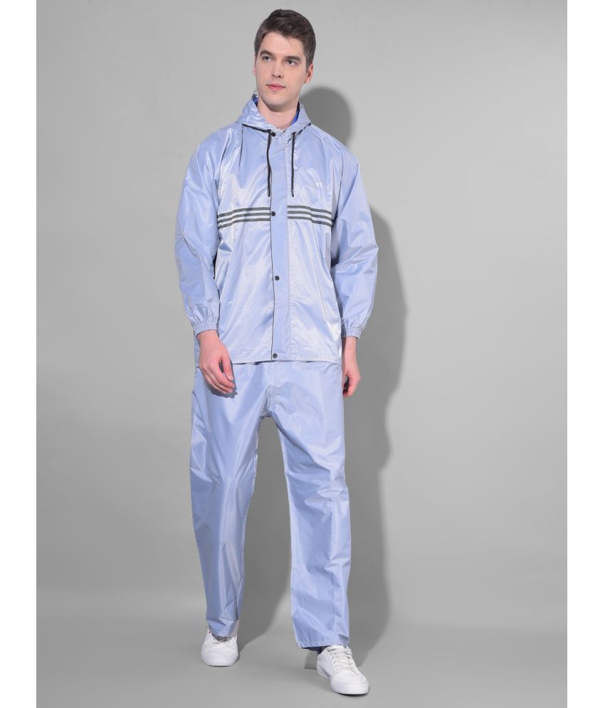     			Dollar Blue Polyester Men's Rain Suit ( Pack of 1 )