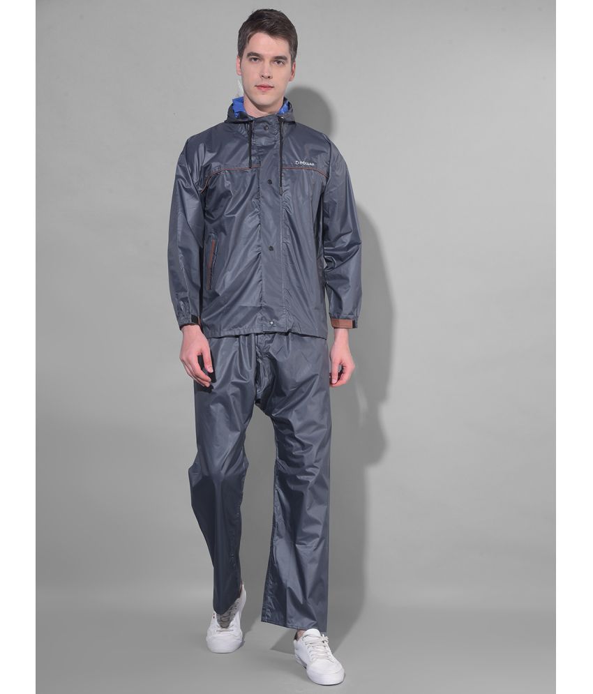     			Dollar Blue Polyester Men's Rain Suit ( Pack of 1 )