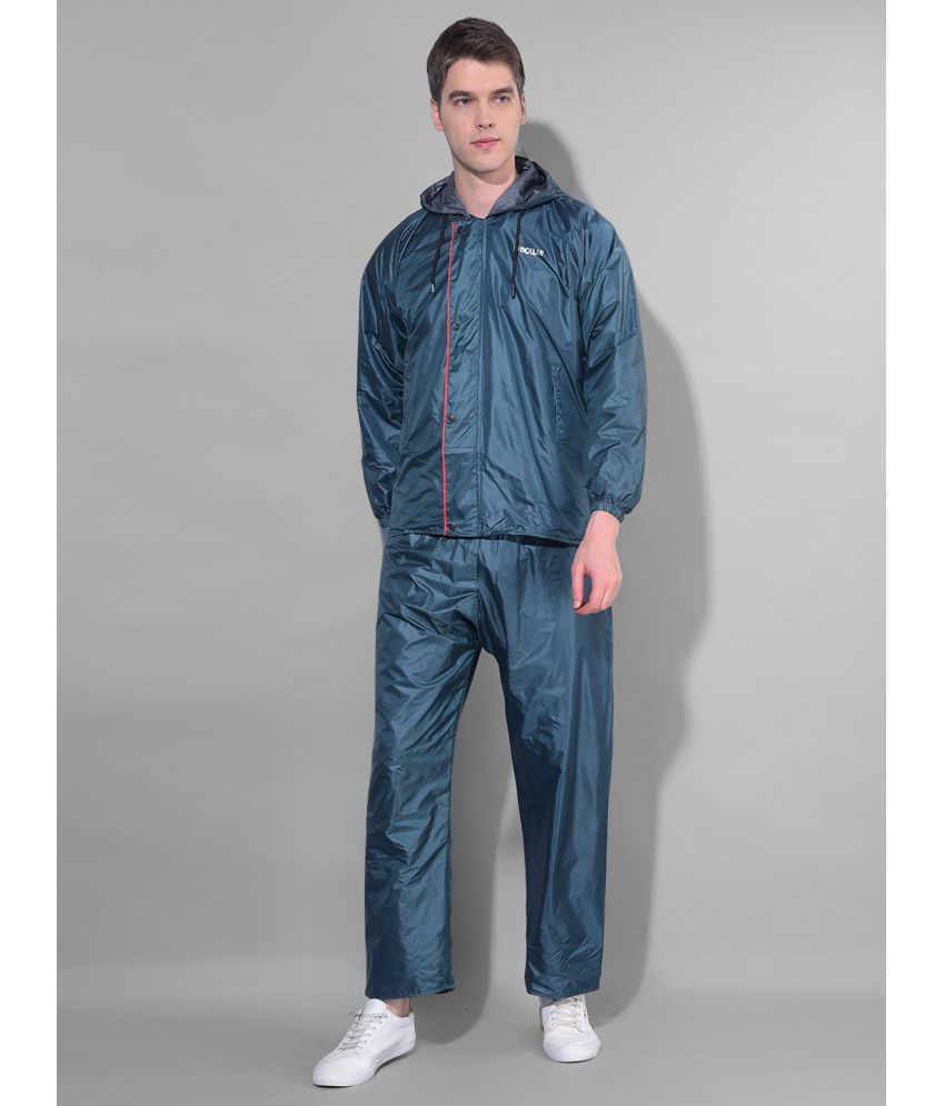     			Dollar Blue Polyester Men's Rain Suit ( Pack of 1 )