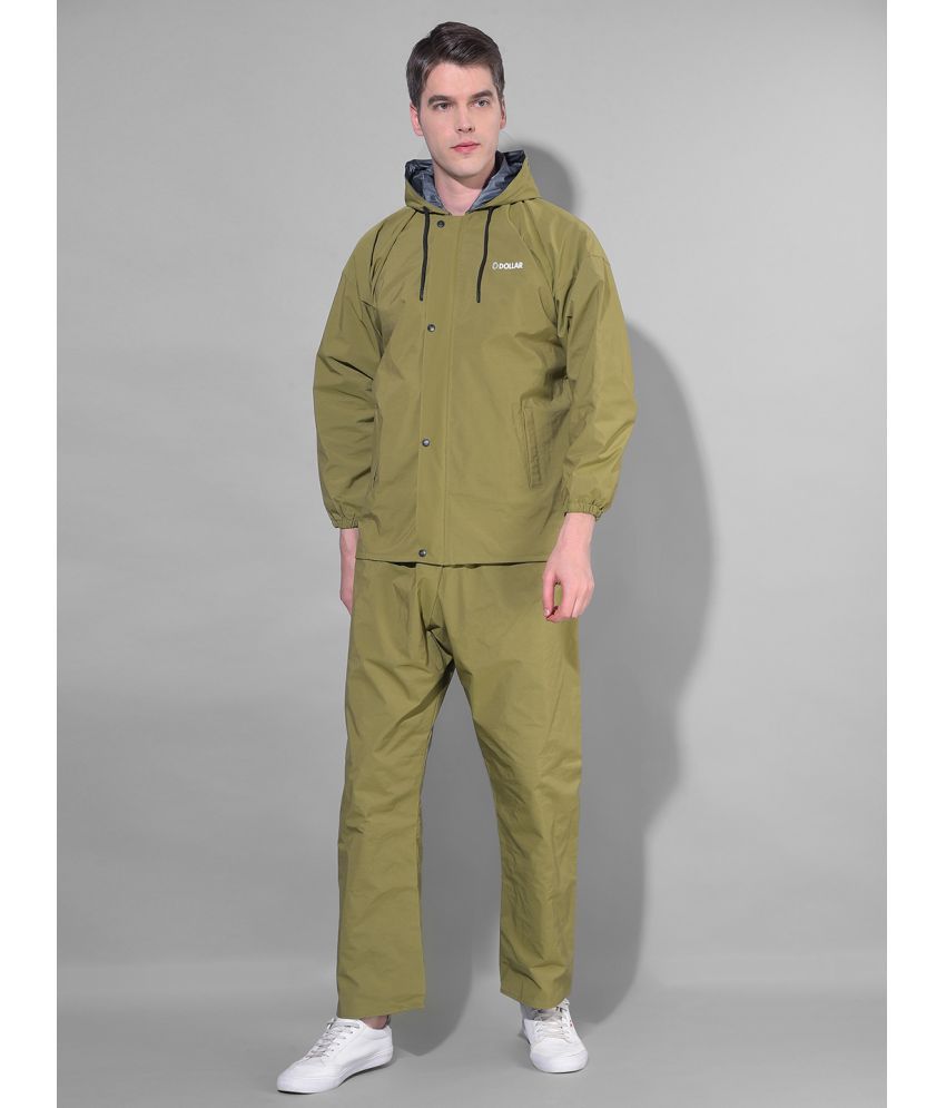     			Dollar Green Polyester Men's Rain Suit ( Pack of 1 )