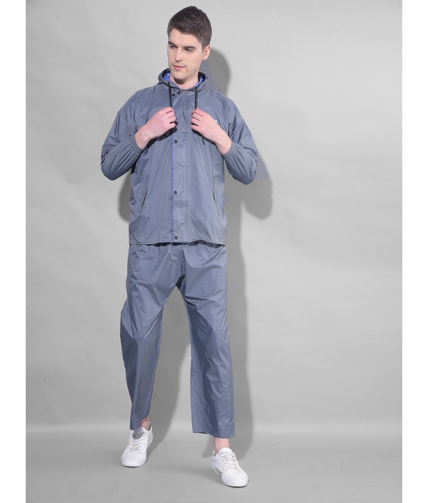     			Dollar Grey Polyester Men's Rain Suit ( Pack of 1 )